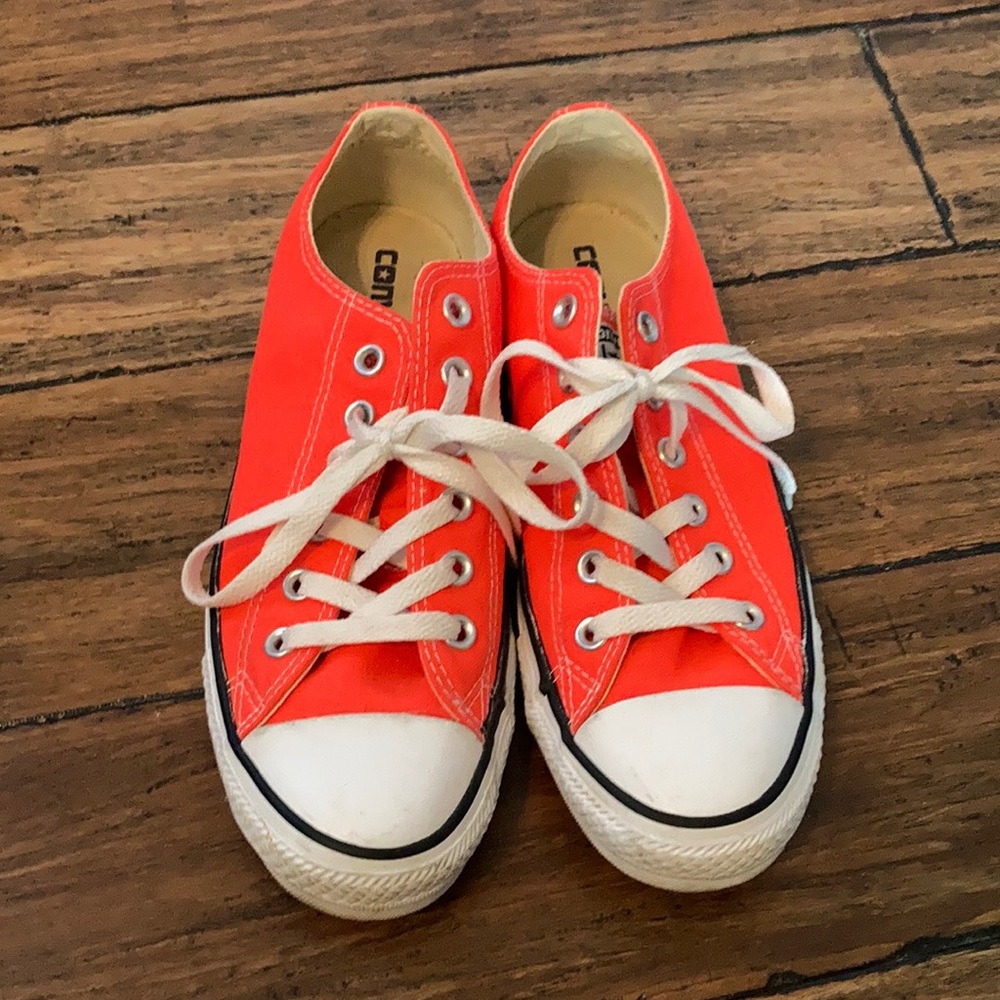 Converse Shoes neon orange Unisex.